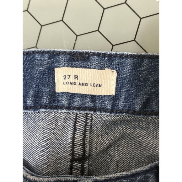GAP 1969 WOMENS JEANS SIZE‎ 27R LONG AND LEAN BOOTCUT LEG DISTRESSED MID RISE - Picture 4 of 10